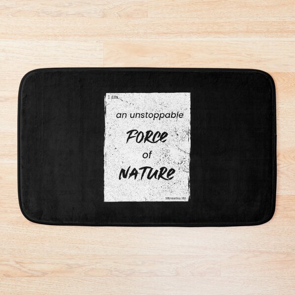 Item preview, Positive Affirmations: Unstoppable force (Minimalist Black on White)  designed and sold by ieluxury.