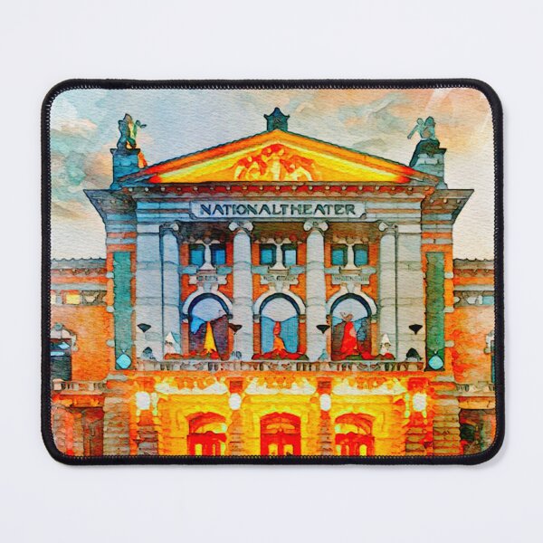 Item preview, A Watercolor Design of the National Theater in Oslo - Norway designed and sold by Sketch-Shack.