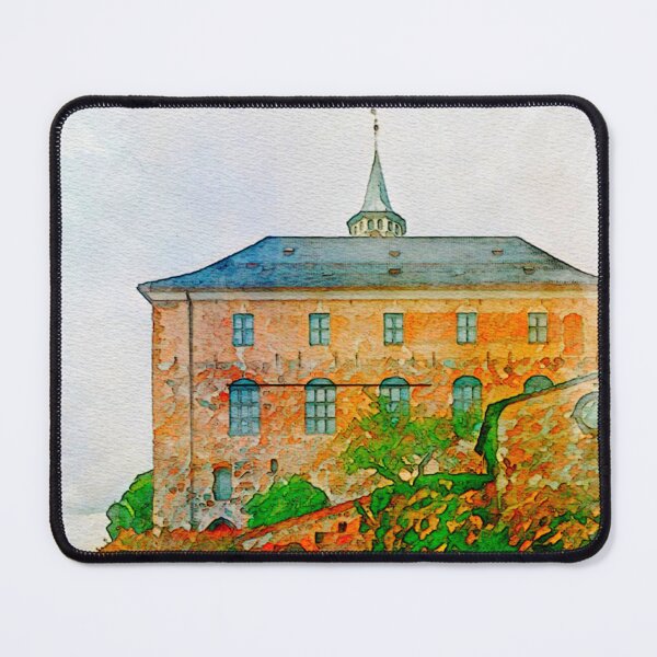 Item preview, A Watercolor Design of the Akershus Fortress in Oslo - Norway designed and sold by Sketch-Shack.