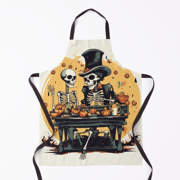Item preview, Eerie Halloween Street Scene with Dancing Skeleton and Skull-covered Calliope designed and sold by eyestetix.