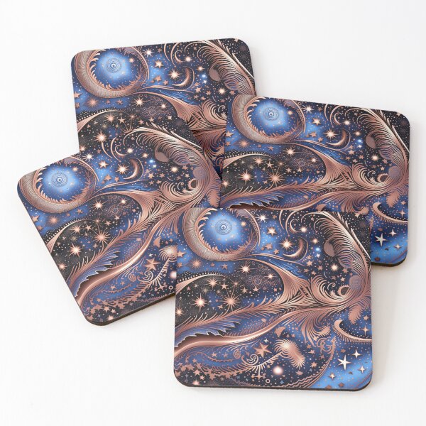 Item preview, Other Worldly Designs- nebulas, stars, galaxies, planets with feathers  designed and sold by BirdsnStuff.