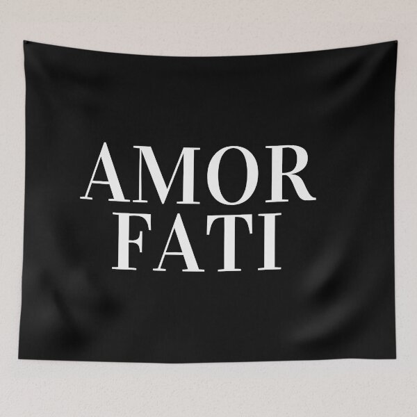 Item preview, Phrases Stoics "Amor Fati" Typography l Style Quote Stoic Amor Fati (Black) designed and sold by StoicWarrior.