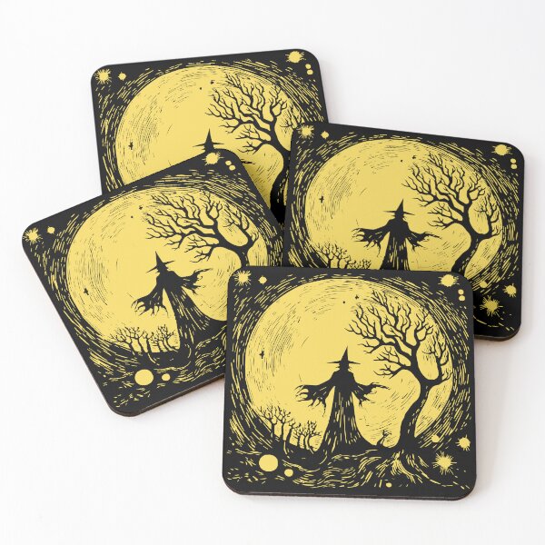 Item preview, Linocut Witch designed and sold by Texterns.