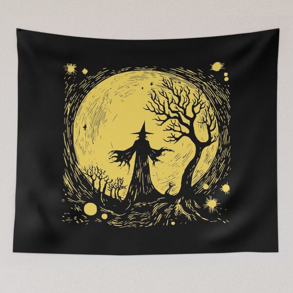 Item preview, Linocut Witch designed and sold by Texterns.
