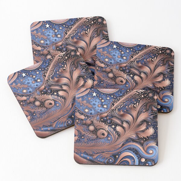 Item preview, Other Worldly Designs- nebulas, stars, galaxies, planets with feathers  designed and sold by BirdsnStuff.