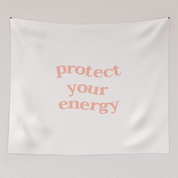Item preview, Cute pastel orange Protect your energy  designed and sold by IzzyMusique.