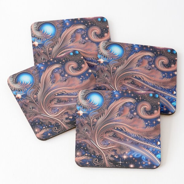 Item preview, Other Worldly Designs- nebulas, stars, galaxies, planets with feathers  designed and sold by BirdsnStuff.