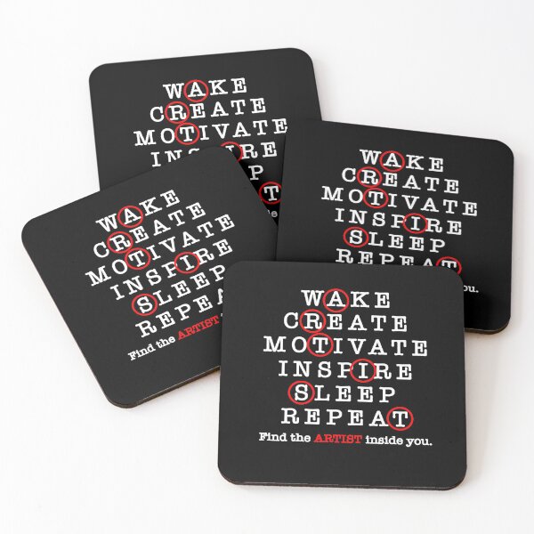 Item preview, Wake Create Motivate Inspire Sleep Repeat designed and sold by Lois Eastlund.