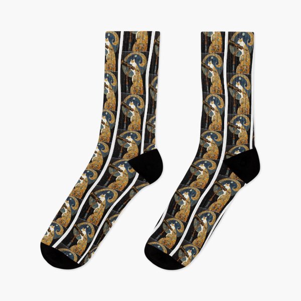 Item preview, CreativeCatsCo.  In the style of Gustav Klimt designed and sold by HeartConcub.