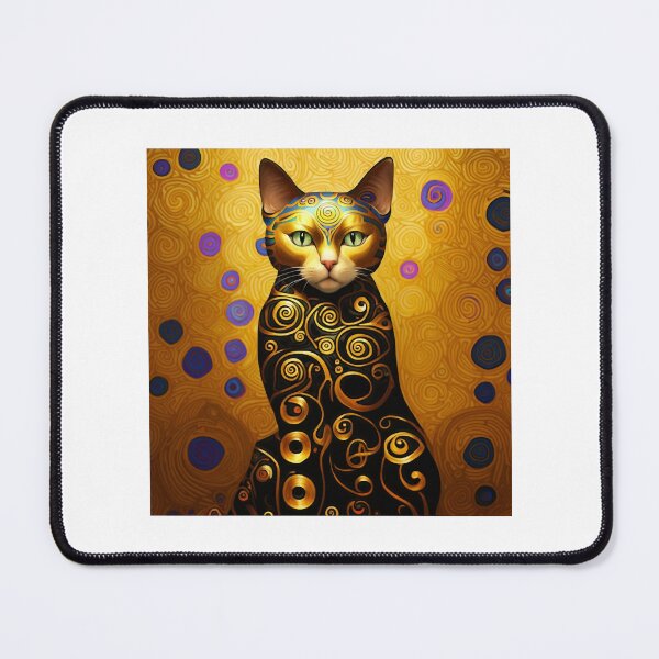 Item preview, Gustav Klimt Cat designed and sold by HeartConcub.