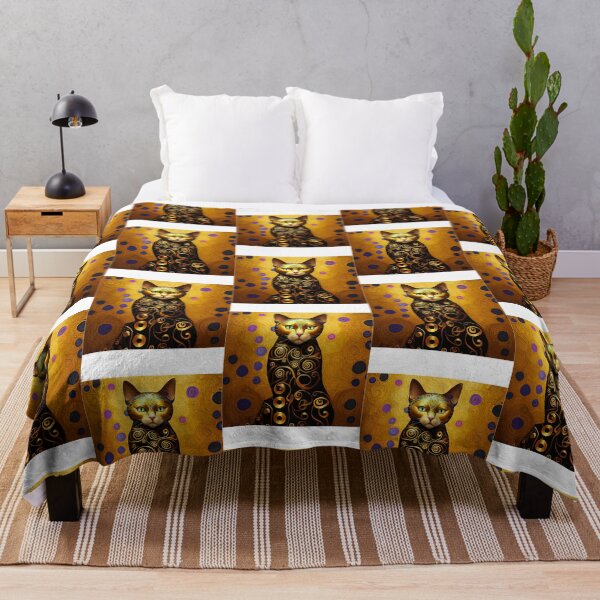 Item preview, Gustav Klimt Cat designed and sold by HeartConcub.