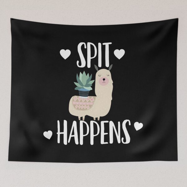 Item preview, Spit Happens Llama  	 designed and sold by ljslabxlyv71.