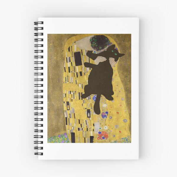 Item preview, Gustav Klimt Cat , Klimt the Kiss Cat, Funny Cat mom gift, Black Cat Art designed and sold by HeartConcub.
