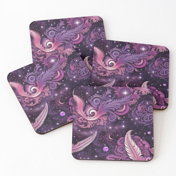 Item preview, Other Worldly Designs- nebulas, stars, galaxies, planets with feathers  designed and sold by BirdsnStuff.