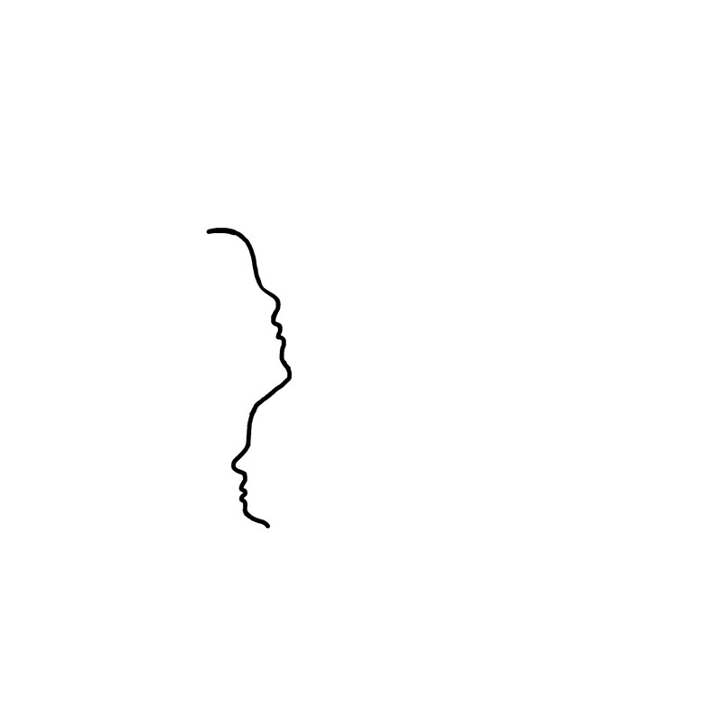 "minimalist faces" by justbandtrash Redbubble