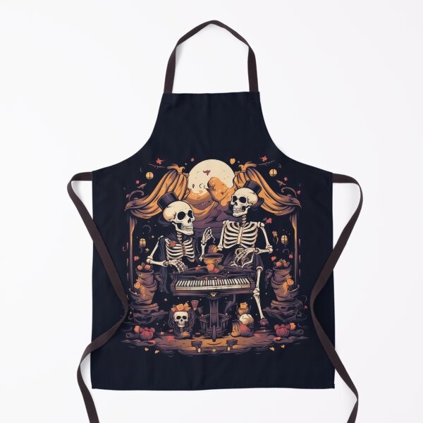 Item preview, Eerie Halloween Street Scene with Dancing Skeleton and Skull 4 designed and sold by eyestetix.