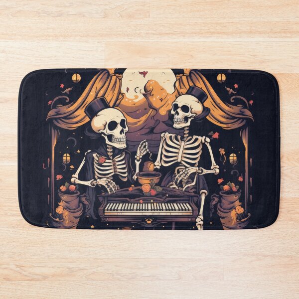 Item preview, Eerie Halloween Street Scene with Dancing Skeleton and Skull 4 designed and sold by eyestetix.