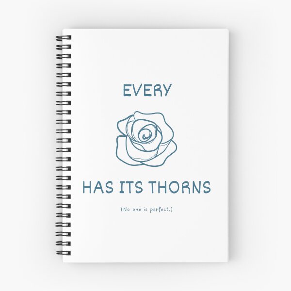 Item preview, Every rose has its thorns idiom (dark blue) designed and sold by Idioms4u.