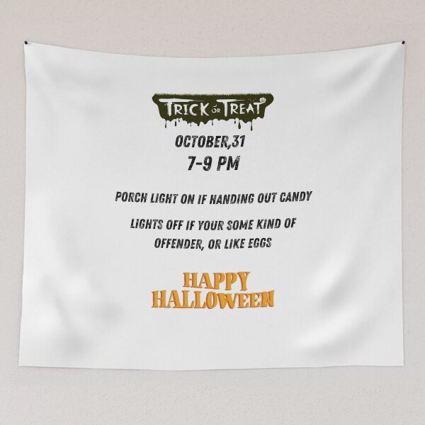 Item preview, Trick or treat flyer designed and sold by SeeingBeyond.