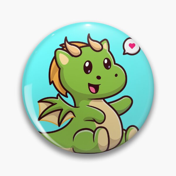 Item preview, Cute Baby Green Dragon Sitting Cartoon Vector Icon designed and sold by hjian8219.