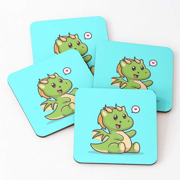 Item preview, Cute Baby Green Dragon Sitting Cartoon Vector Icon designed and sold by hjian8219.