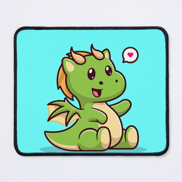 Item preview, Cute Baby Green Dragon Sitting Cartoon Vector Icon designed and sold by hjian8219.