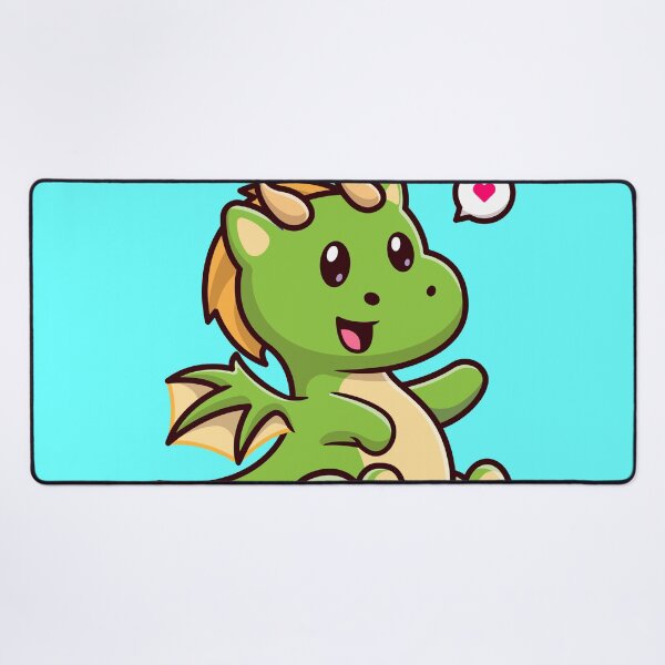 Item preview, Cute Baby Green Dragon Sitting Cartoon Vector Icon designed and sold by hjian8219.