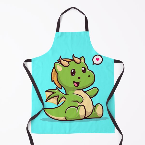 Item preview, Cute Baby Green Dragon Sitting Cartoon Vector Icon designed and sold by hjian8219.