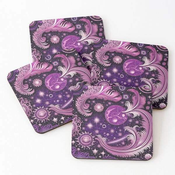 Item preview, Other Worldly Designs- nebulas, stars, galaxies, planets with feathers  designed and sold by BirdsnStuff.