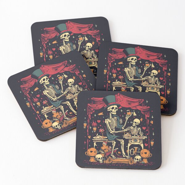 Item preview, Eerie Halloween Street Scene with Dancing Skeleton and Skull 5 designed and sold by eyestetix.