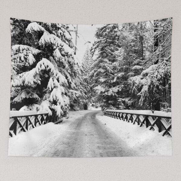 Item preview, Rural snow path in the woods designed and sold by Michaelerch.