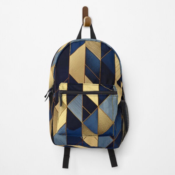 Item preview, Navy Blue and Gold Geometric Pattern designed and sold by GoeCentric.