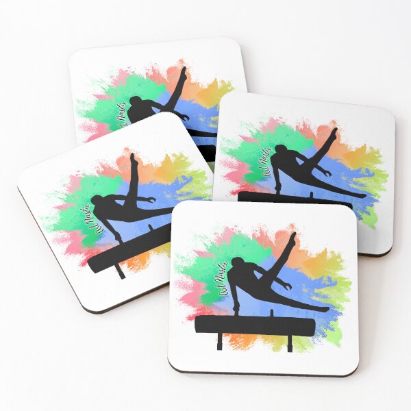 Item preview, Male Gymnast Pommel Horse Silhouette Art designed and sold by ArtNastix.