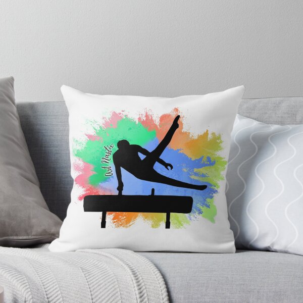 Item preview, Male Gymnast Pommel Horse Silhouette Art designed and sold by ArtNastix.