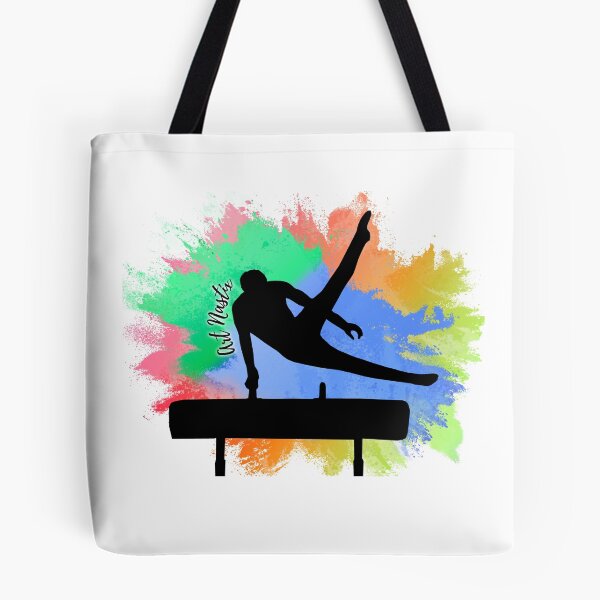 Item preview, Male Gymnast Pommel Horse Silhouette Art designed and sold by ArtNastix.