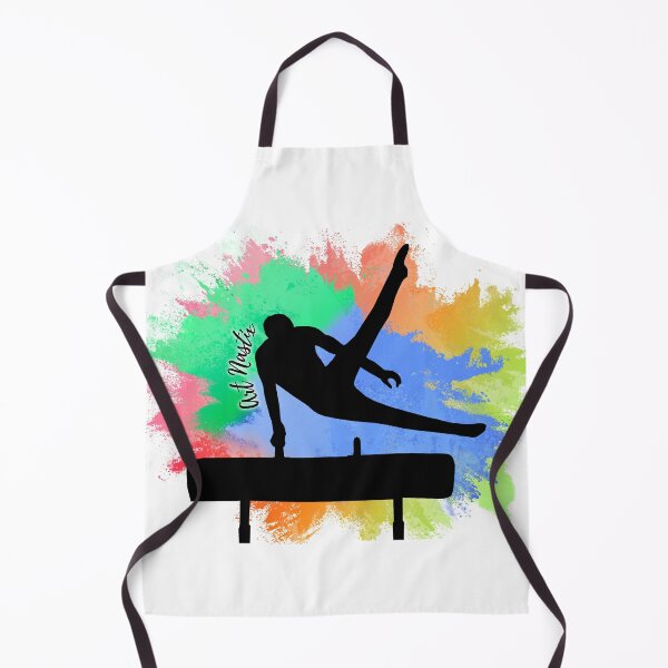 Item preview, Male Gymnast Pommel Horse Silhouette Art designed and sold by ArtNastix.