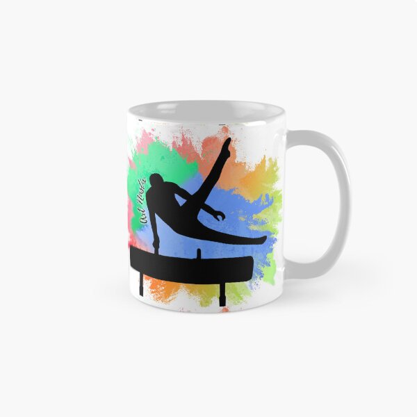 Item preview, Male Gymnast Pommel Horse Silhouette Art designed and sold by ArtNastix.