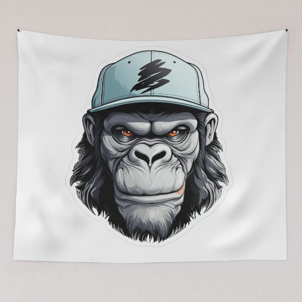 Item preview, Monkey in a cap designed and sold by abmkf.