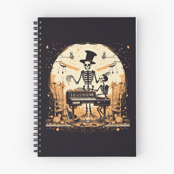 Item preview, Eerie Halloween Street Scene with Dancing Skeleton and Skull 6 designed and sold by eyestetix.