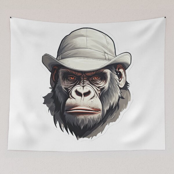Item preview, White gorilla in snapback designed and sold by abmkf.
