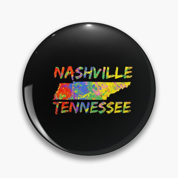 Item preview, Nashville Tennessee Colorful Paint State Outline Nashville designed and sold by Tonzodan.