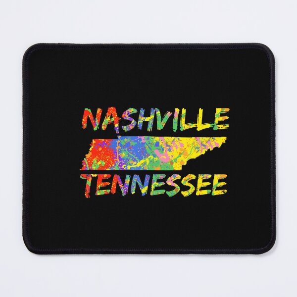 Item preview, Nashville Tennessee Colorful Paint State Outline Nashville designed and sold by Tonzodan.