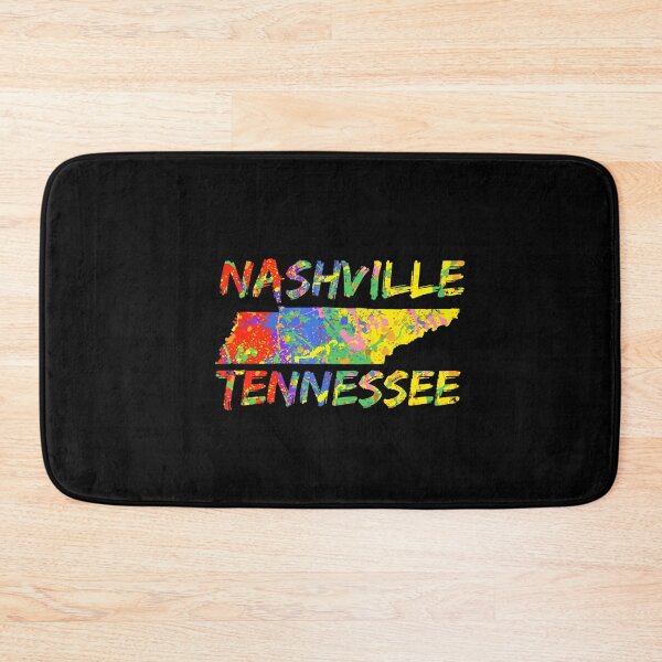 Item preview, Nashville Tennessee Colorful Paint State Outline Nashville designed and sold by Tonzodan.
