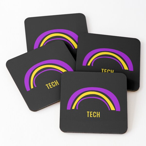 Item preview, Purple and Yellow Tech Rainbow Design designed and sold by Tonzodan.