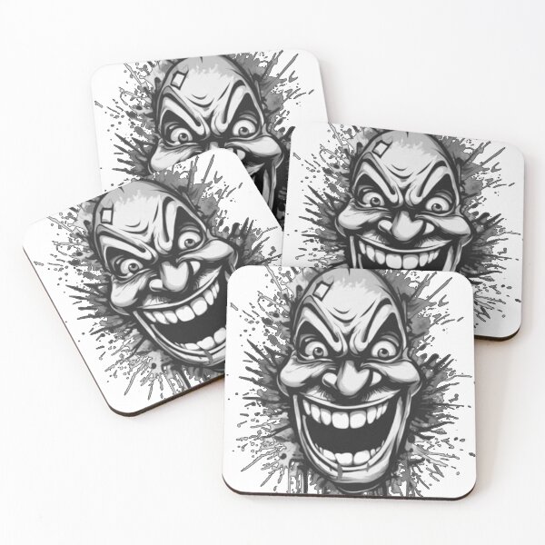 Item preview, Crazy Face Smiley Cool Art designed and sold by Dioscuri Digital.