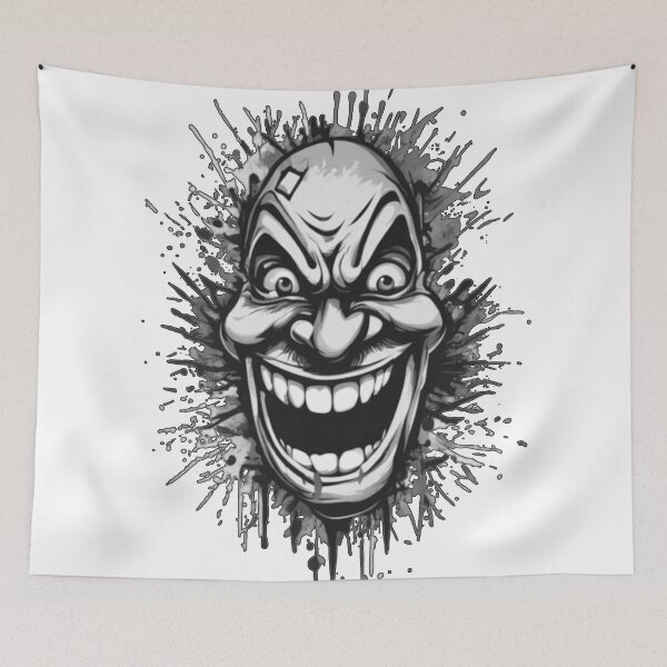 Item preview, Crazy Face Smiley Cool Art designed and sold by Dioscuri Digital.