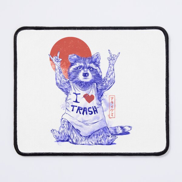 Item preview, I Love Trash Cute Funny Metal Raccoon Gift Classic designed and sold by NiaBayerr.