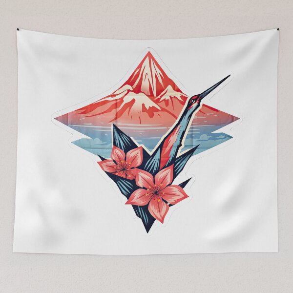 Item preview, Montañas y grúa designed and sold by abmkf.