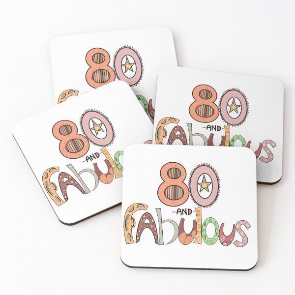 Item preview, Happy 80th Birthday. 80 and Fabulous.  designed and sold by zanydoodles.