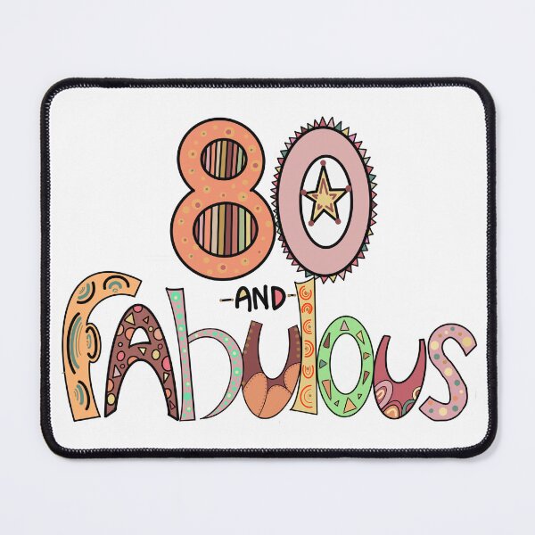 Item preview, Happy 80th Birthday. 80 and Fabulous. designed and sold by zanydoodles.